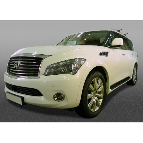 Infiniti QX80 (QX56 II)/Z62 - Полный комплект штор двухслойные с защипами